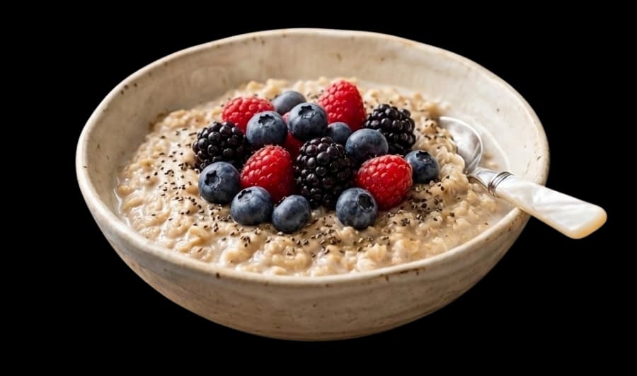 Avena proteica con frutos rojos